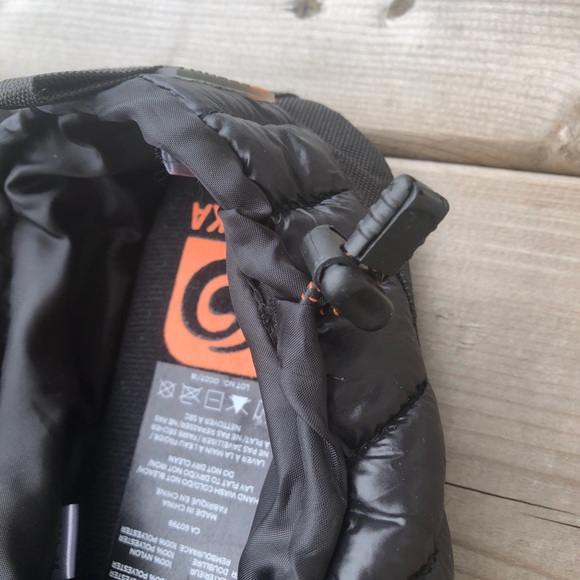 Unisex Large Brekka Puffy Quilted Slippers Black Camp Slip On Outdoor Shoes - Picture 5 of 10